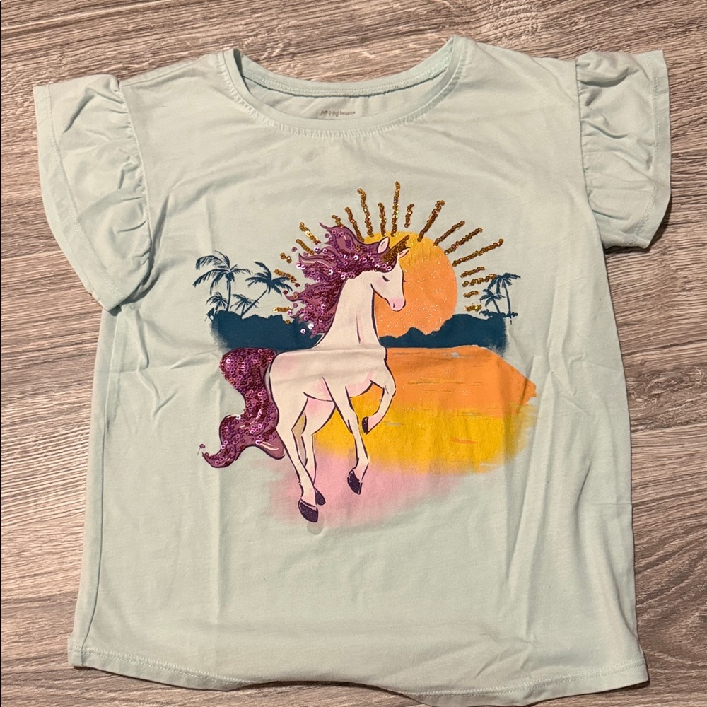 Jumping Beans Unicorn Sunset Shirt - Light Blue
